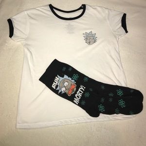 BUNDLE Rick and Morty t-shirt/socks
